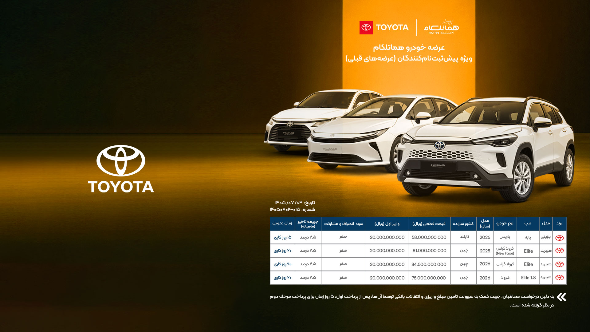 Toyota sale